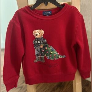 Iconic POLO Ralph Lauren Christmas Sweatshirt - Boys 3T